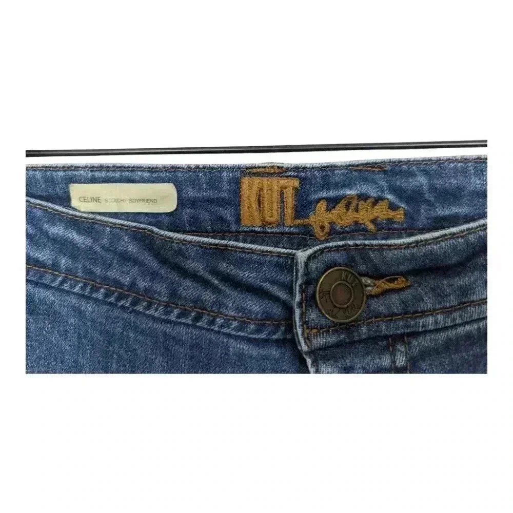 Kut From The Kloth - Celine Slouchy Boyfriend Distressed Jeans, 22W - Picture 6 of 16